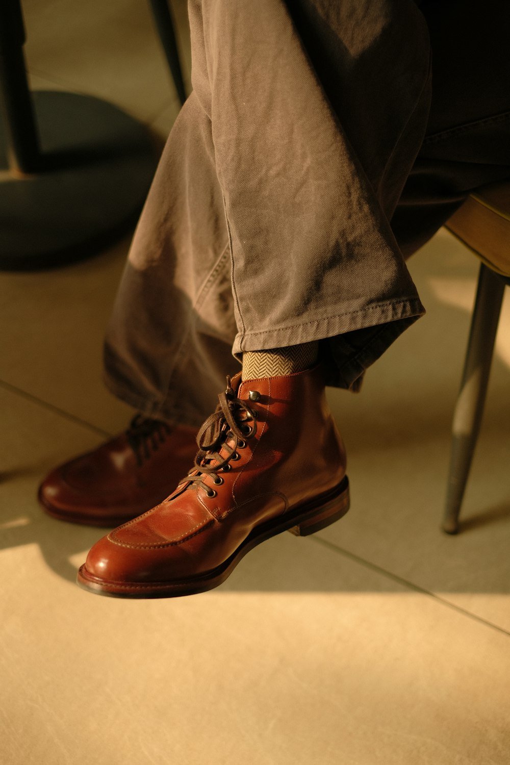 Patent Leather Desert Boots