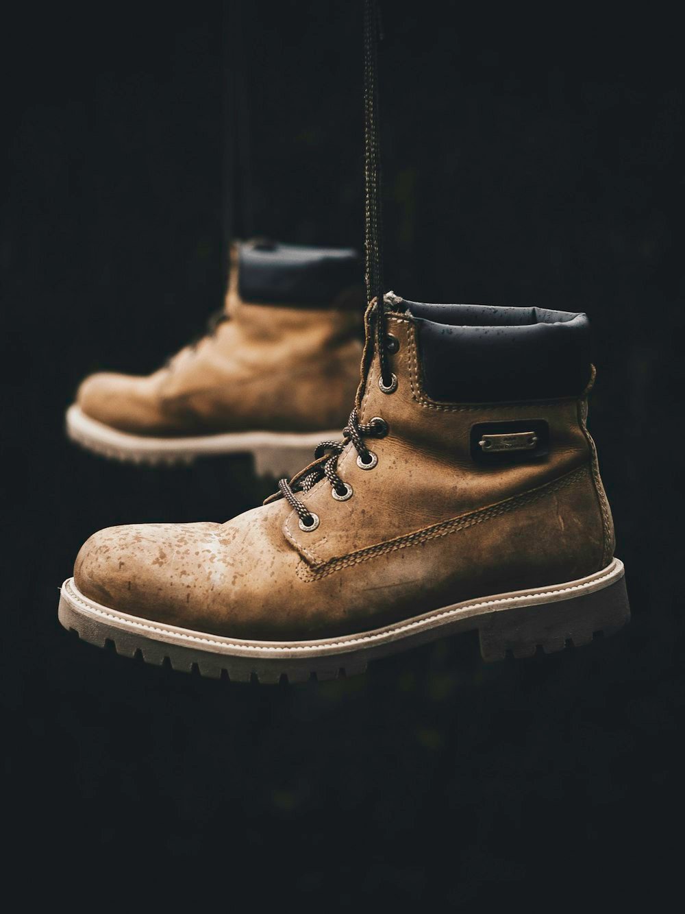 Oxblood Pebbled Leather Combat Boots